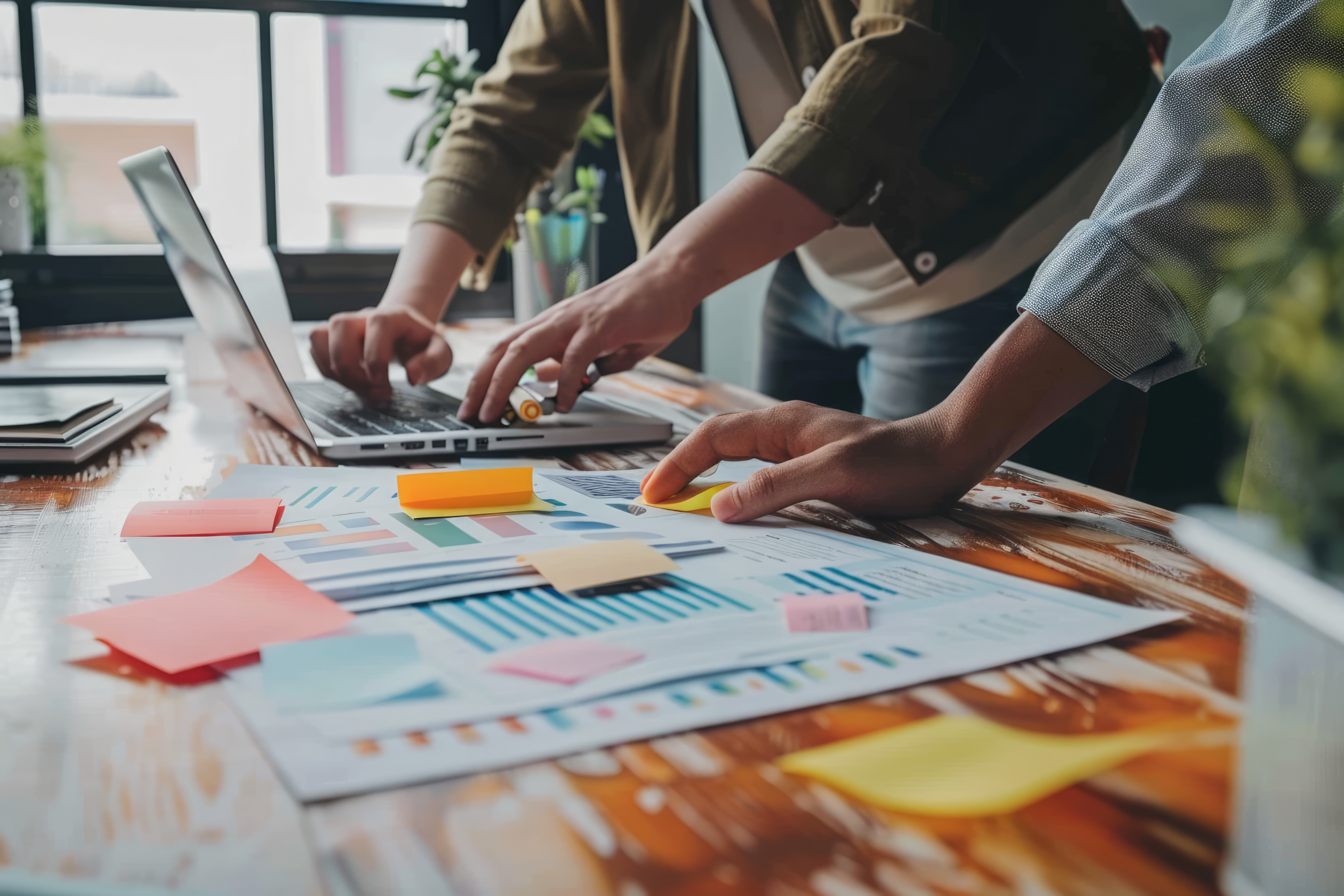image of marketing team managing seo strategy